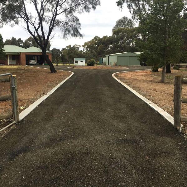 Residential asphalt driveway in Gisborne