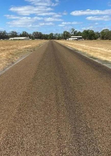 Bitumen road at Nagambie Airport